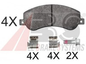 A.B.S. 37793 OE stabdžių trinkelių rinkinys, diskinis stabdys 
 Techninės priežiūros dalys -> Papildomas remontas
2H0.698.151, 2H0698151A