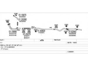 MTS C380061002856 išmetimo sistema 
 Išmetimo sistema -> Išmetimo sistema, visa