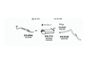 ASSO ART2879 išmetimo sistema 
 Išmetimo sistema -> Išmetimo sistema, visa