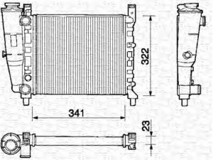 MAGNETI MARELLI 350213127000 radiatorius, variklio aušinimas 
 Aušinimo sistema -> Radiatorius/alyvos aušintuvas -> Radiatorius/dalys
13.623.060.80, 1340359080, 7559876