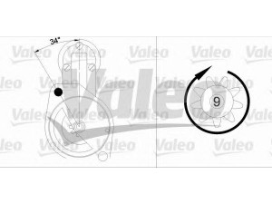 VALEO 433293 starteris 
 Elektros įranga -> Starterio sistema -> Starteris
0021517101, 002151710180, 21517101