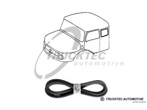 TRUCKTEC AUTOMOTIVE 01.50.004 apdailos/apsauginės juostelė, šoninis langas
000 671 0720