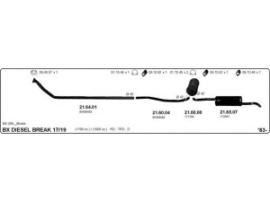 IMASAF 514000046 išmetimo sistema 
 Išmetimo sistema -> Išmetimo sistema, visa