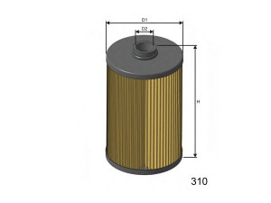 MISFAT F103 kuro filtras 
 Techninės priežiūros dalys -> Papildomas remontas
6110900051, 6110920005, A6110900051