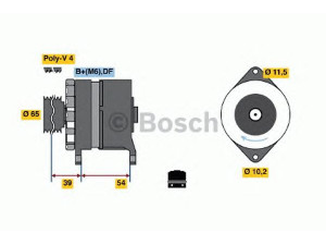 BOSCH 0 120 450 024 kintamosios srovės generatorius