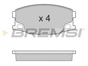 BREMSI BP3318 stabdžių trinkelių rinkinys, diskinis stabdys 
 Techninės priežiūros dalys -> Papildomas remontas
MC894601, MK499871, MK499872
