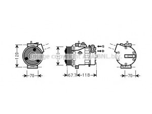 AVA QUALITY COOLING FTK384 kompresorius, oro kondicionierius 
 Oro kondicionavimas -> Kompresorius/dalys
51803075, 71724084, 71792024, 71792267