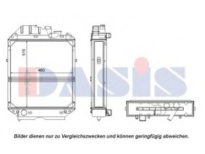 AKS DASIS 440553N radiatorius, variklio aušinimas