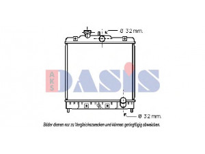 AKS DASIS 100550N radiatorius, variklio aušinimas 
 Aušinimo sistema -> Radiatorius/alyvos aušintuvas -> Radiatorius/dalys
19010P30G01, 19010P30G02
