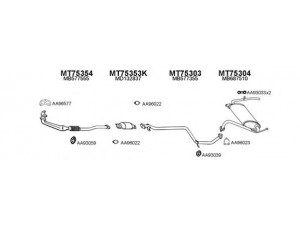 VENEPORTE 750045 išmetimo sistema 
 Išmetimo sistema -> Išmetimo sistema, visa