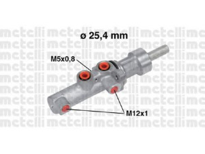 METELLI 05-0752 pagrindinis cilindras, stabdžiai 
 Stabdžių sistema -> Pagrindinis stabdžių cilindras
000 431 73 01, 2E0 611 017