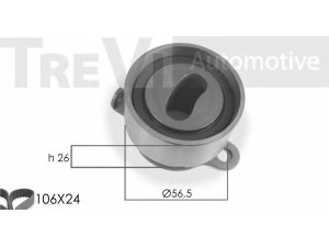TREVI AUTOMOTIVE KD1029 paskirstymo diržo komplektas 
 Techninės priežiūros dalys -> Papildomas remontas