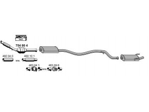 ERNST 090185 išmetimo sistema 
 Išmetimo sistema -> Išmetimo sistema, visa