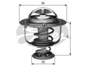 GATES TH31282G1 termostatas, aušinimo skystis 
 Aušinimo sistema -> Termostatas/tarpiklis -> Thermostat
MD315301, 1305A190, MD175746, MD310106