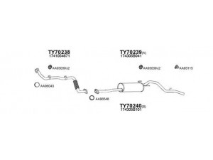 VENEPORTE 700034 išmetimo sistema 
 Išmetimo sistema -> Išmetimo sistema, visa