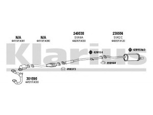 KLARIUS 800040E išmetimo sistema 
 Išmetimo sistema -> Išmetimo sistema, visa