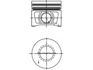 KOLBENSCHMIDT 40387610 stūmoklis 
 Variklis -> Cilindrai/stūmokliai