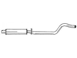 AKS DASIS SG40416 vidurinis duslintuvas 
 Išmetimo sistema -> Duslintuvas
852029