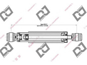 DJ PARTS DS1915GT amortizatorius 
 Pakaba -> Amortizatorius
0000046738204, 0000046739025, 0000046809326