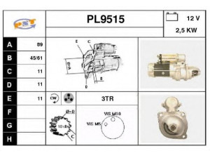 SNRA PL9515 starteris