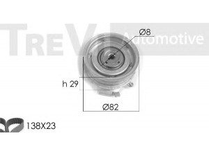 TREVI AUTOMOTIVE KD1158 paskirstymo diržo komplektas 
 Techninės priežiūros dalys -> Papildomas remontas
06A198119, 06A198119, 06A198119