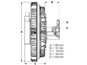 BERU LK031 sankaba, radiatoriaus ventiliatorius 
 Aušinimo sistema -> Radiatoriaus ventiliatorius
51 06630 0067
