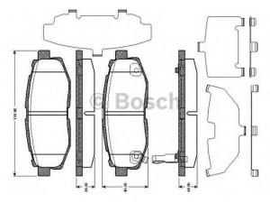 BOSCH 0 986 TB3 003 stabdžių trinkelių rinkinys, diskinis stabdys 
 Techninės priežiūros dalys -> Papildomas remontas
26696 XA000