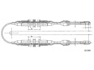 CABOR 10.589 trosas, stovėjimo stabdys
522559, 90184270