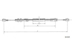 CABOR 10.019 akceleratoriaus trosas 
 Kuro mišinio formavimas -> Karbiuratorius, sistema -> Valdymo sąsajos/amortizatorius/kameros
6028500, 74LB9A758AA