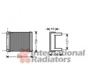 VAN WEZEL 30006385 šilumokaitis, salono šildymas 
 Šildymas / vėdinimas -> Šilumokaitis
003 835 3501, 0038353501, 38353501