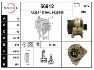 EAI 56912 kintamosios srovės generatorius
028903027Q, 028930027Q