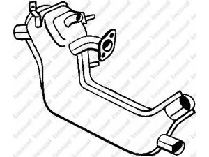 BOSAL 233-001 vidurinis duslintuvas 
 Išmetimo sistema -> Duslintuvas
043 255 107 N