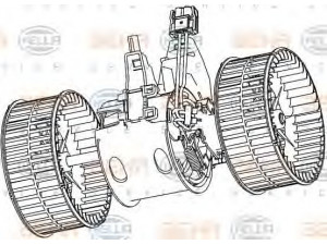 HELLA 8EW 351 040-651 vidaus pūtiklis 
 Šildymas / vėdinimas -> Orpūtė/dalys
6 933 910, 64 11 6 933 910