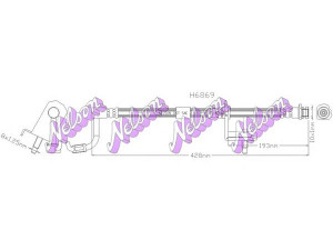 Brovex-Nelson H6869 stabdžių žarnelė 
 Stabdžių sistema -> Stabdžių žarnelės
8973304540, 8980067060, 8981220420