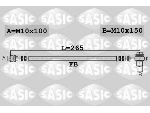 SASIC 6606169 stabdžių žarnelė 
 Stabdžių sistema -> Stabdžių žarnelės
1K0611775D, 561611775, 5C0611775C