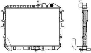 SAKURA  Automotive 1451-0210 radiatorius, variklio aušinimas