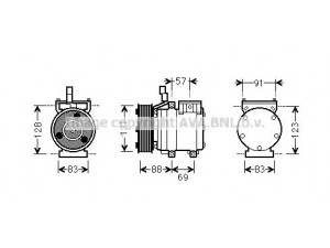 AVA QUALITY COOLING HYAK258 kompresorius, oro kondicionierius 
 Oro kondicionavimas -> Kompresorius/dalys
977014A950