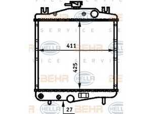 HELLA 8MK 376 707-591 radiatorius, variklio aušinimas
4 266 515, 4 266 516, 4 266 518