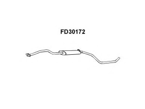 VENEPORTE FD30172 vidurinis duslintuvas 
 Išmetimo sistema -> Duslintuvas
1495886, 5029005, 6626560, 7180939